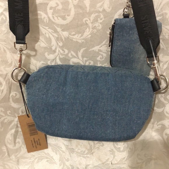 Steve Madden Denim Crossbody Belt Bag Duo, and Stanley Cup 40 oz NWT - Picture 14 of 16